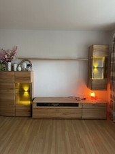 wohnwand holz massiv