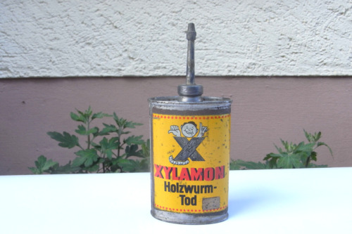 Vintage xylamon blechflasche - vintage,