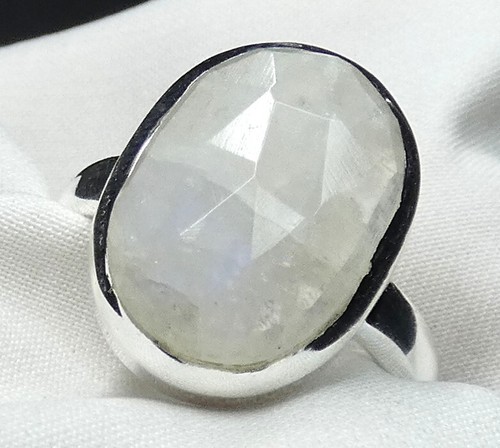 Mondstein ring 925 - 🌙, silber