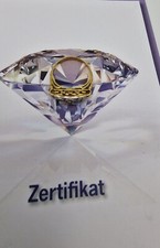 Diamant-Ring 585 Gelb + Weiß-Gold Gr.61 Luxus Damen Schmuck Zertifikat 1490€ TOP