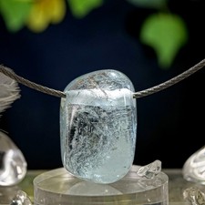 Topas Blau Anhänger gebohrt