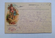 Hartwig&Vogel Dresden Schokoladenfabrik Sachsen Werbe-Ansichtskarten von 1914...