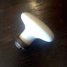 Antiker Porzellan Türgriff  Türknauf Türknopf oval Frankreich Landhaus 