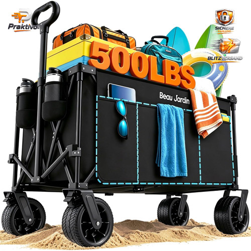 Bollerwagen faltbar xxl 300l - bollerwagen,