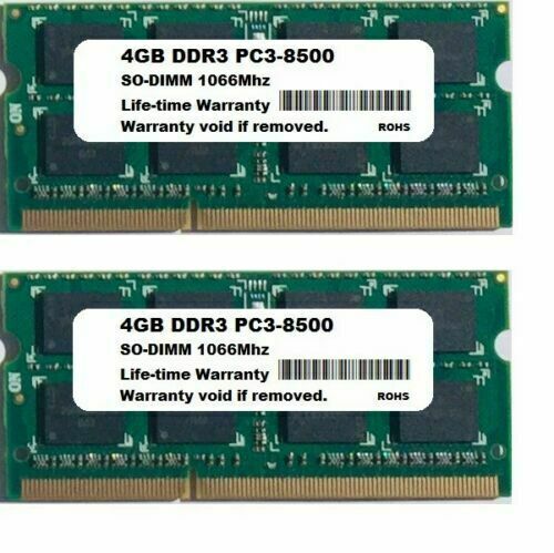 8gb 4gb pc3 8500 - 4gb, mac