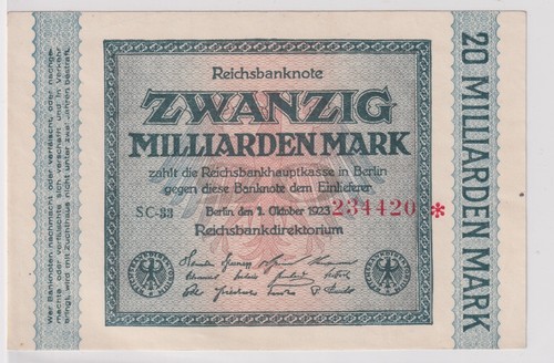 Milliarden mark banknote - 20,