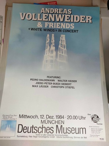 Plakat andreas vollenweider - andreas,