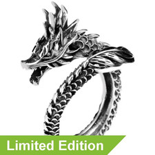 925 Silber Drachenring
