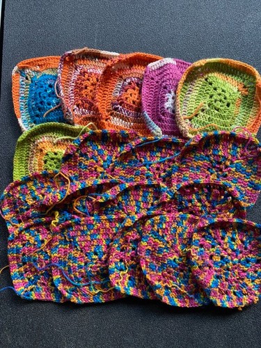 Granny squares gehäkelt - granny,