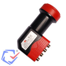 Universal Quad LNB 0,1 dB SKY 3D FULL HD TAUGLICH für 4 Teilnehmer Receiver