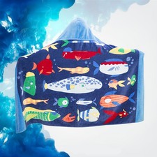  Kapuzenhandtuch Strandwickel Kinder Kinder Großer Poncho Kapuzenbad Badetuch