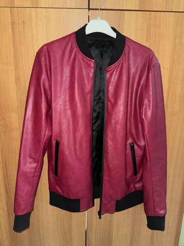 Kunstlederjacke rot herren - rot,