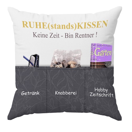 Dekokissen ruhestand kissen - dekokissen,