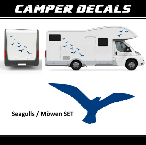 Wohnmobil aufkleber vögel - aufkleber,