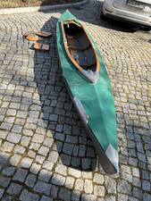 originale Haut Faltboot MTW Kolibri 2 mit Flickenmaterial für Haut+Oberstoff