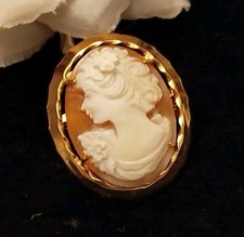 Vintage Brosche Anhänger Gold