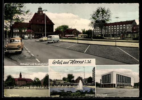 Herne bahnhof und - ak,