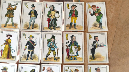 Antikes kartenspiel schwarzer - antikes,