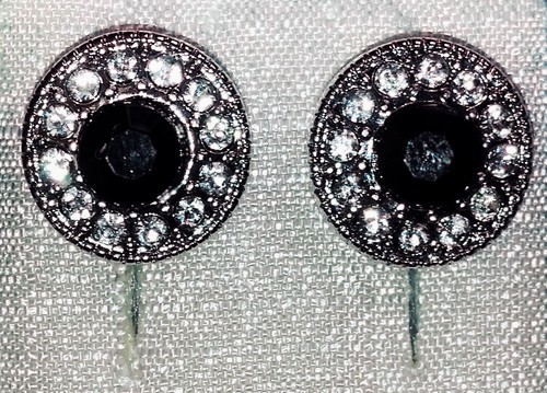 Runde ohrstecker facettierte - runde,
