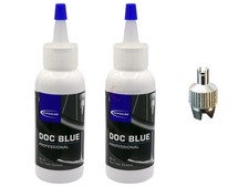 Schwalbe DOC Blue Professional 2x 60ml Dichtmilch & Ventilschlüssel Set