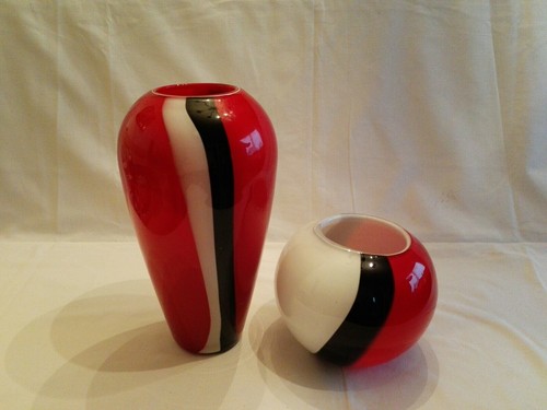 Murano glasvasen mit - murano, 2x