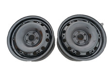 2x VW Polo 9N Stahlfelgen Felgen STAHL 6Jx15 ET43 15Zoll 6Q0601027M