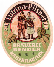 Sehr alte deutsche Bieretikett