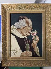 Schöne Handgestickt Gobelin mit Petit Point Stickerei 