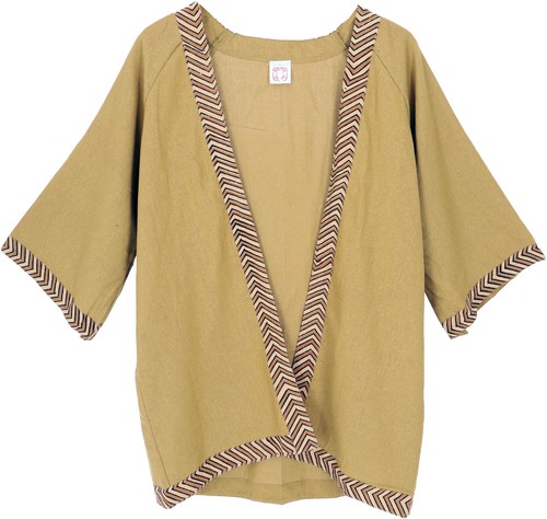 Kurzer kimono boho cardigan - kurzer, kimono,