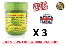 1/3 Thai Compound Herbal Inhaler Yadom Stuffy Nose Formula 2 Green Menthol New