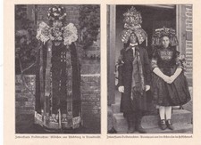 Volkstrachten von 1909 ( I.) Aus Bückeburg, aus  Schwalm, Grötener Bräute Tirol