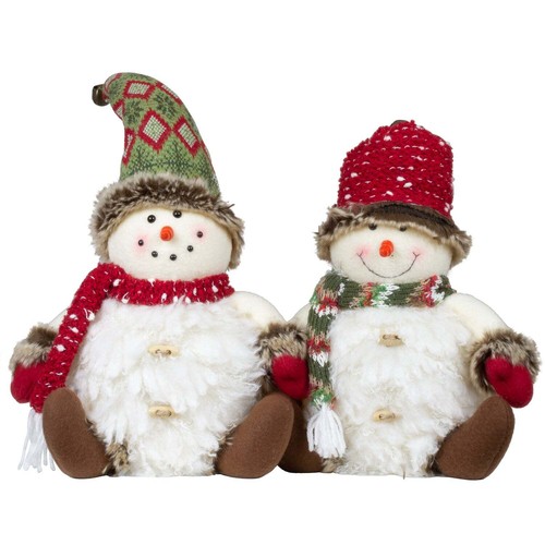 Deko figur schneemann mit - deko, led