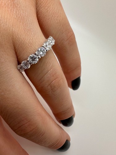 Platin halb eternity diamanten - platin,