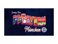 FC Bayern München Strandtuch - Greetings - 90 x 180 cm Duschtuch Badetuch FCB