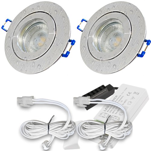Led einbaustrahler 12v - 12v, set
