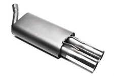 TA Technix Sportauspuff 2x76mm rund gebördelt für Renault Twingo 1 C06 ABE