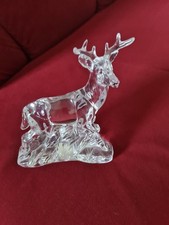 Bleikristall Hirsch Bock Skulptur Figur Wunder des wilden Hirsches - Germany 6"