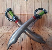 2 Aufblasbare Säbel Pirat Schwert Deko