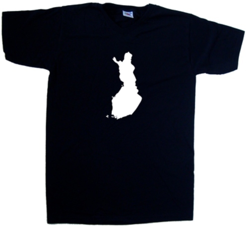 Finland outline shirt - t-shirt, mit