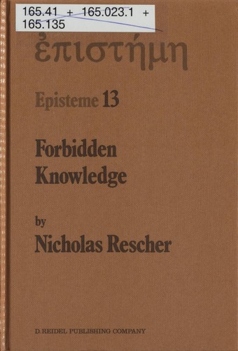 Forbidden knowledge and other - forbidden,