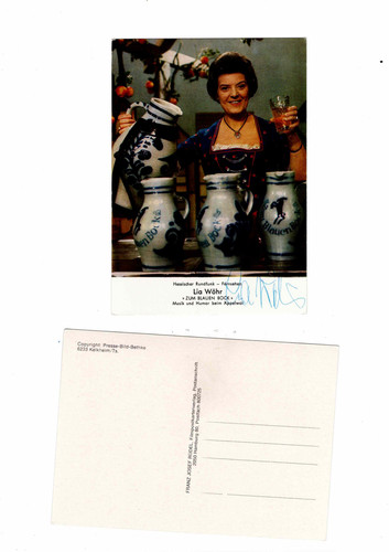 Lia wöhr autogrammkarte - lia,