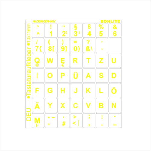 Tastaturaufkleber deutsch - tastaturaufkleber,