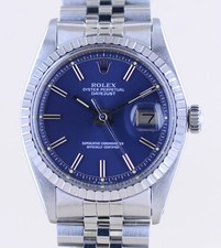 Rolex Uhr Datejust 1603 blue