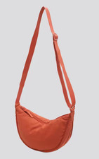 Halbmond Tasche Damen Crossbody Moon Bag Umhängetasche Knödeltasche orange/rot