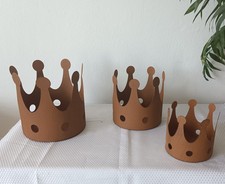 Deko Kronen  3er Set, 3
