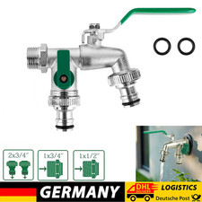 Doppel Wasserhahn Garten 1/2