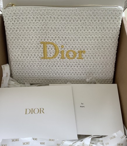 Dior white raffia makeup - raffia,