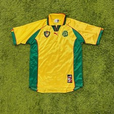 Kamerun Trikot Puma 1998 Retro Vintage Größe XL Gelb Rarität