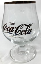 6 Coca Cola Schwenker mit Goldrand Retro Vintage 80er Jahre 0,3 l