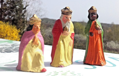 Uralt krippe figur heilige - krippe,